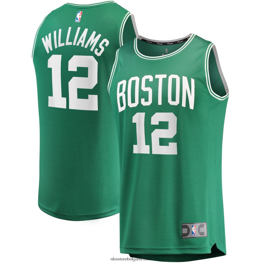 NBA JZ8F021092 Бостън Селтикс Грант Уилямс Кели Грийн файст брейк копие на фланелка на играч