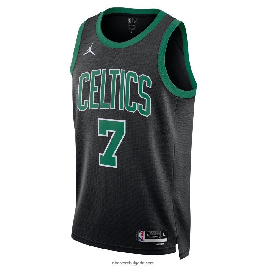 NBA JZ8F0214 boston celtics jaylen brown jordan brand black swingman фланелка