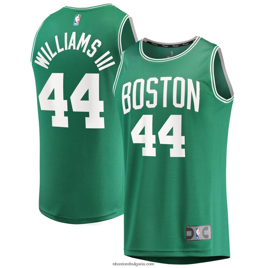 NBA JZ8F02356 Бостън Селтикс Робърт Уилямс III Кели Грийн реплика на фланелка за бързо прекъсване