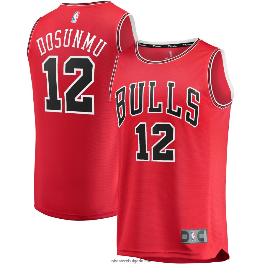 NBA JZ8F021489 chicago bulls ayo dosunmu червена фланелка за бърз брейк реплика