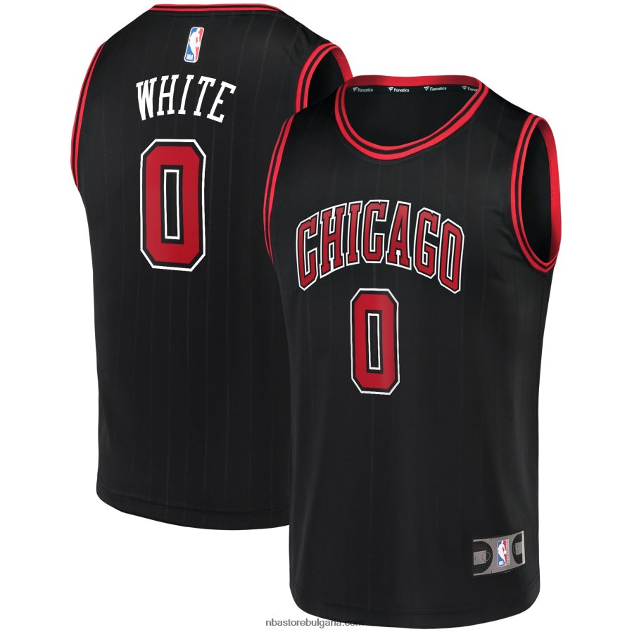 NBA JZ8F025110 chicago bulls coby бяло черно бързо реплика фланелка