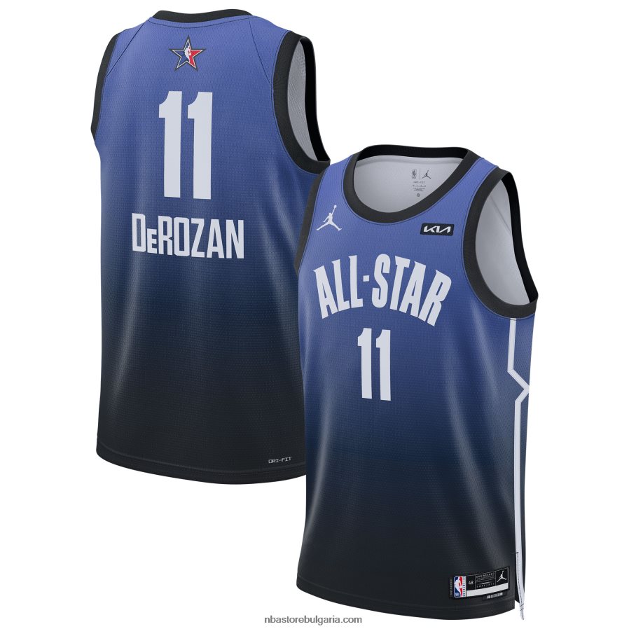 NBA JZ8F02591 demar derozan jordan brand blue all-star game swingman фланелка