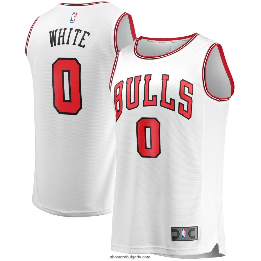 NBA JZ8F026922 chicago bulls coby бяло бяло реплика на фланелка на играч за бързо прекъсване