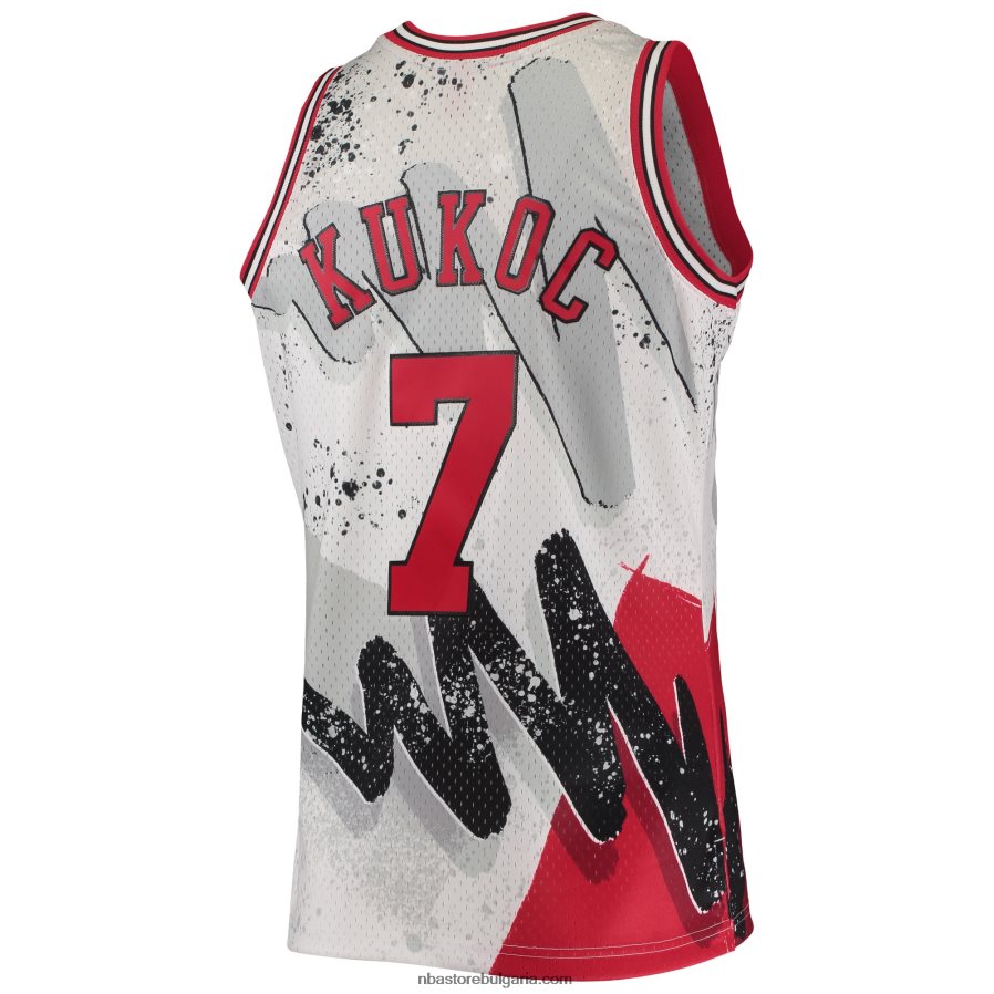 NBA JZ8F027460 chicago bulls toni kukoc mitchell & ness white hardwood classics hyper hoops swingman фланелка