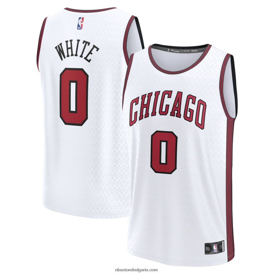 NBA JZ8F027700 chicago bulls coby бяла бяла фланелка за бърз пробив