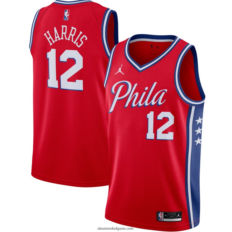 NBA JZ8F0211463 philadelphia 76ers tobias harris jordan марка червена суингмен фланелка