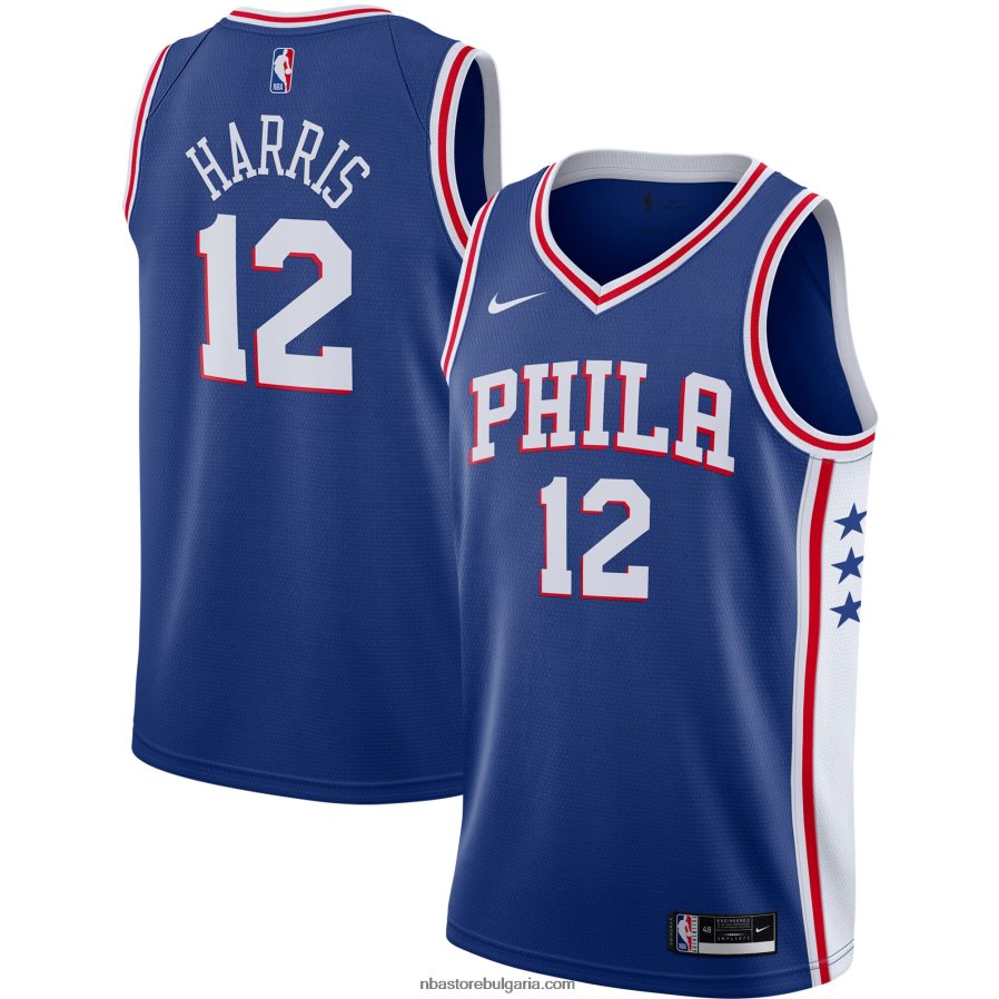 NBA JZ8F0213366 philadelphia 76ers tobias harris nike royal swingman jersey