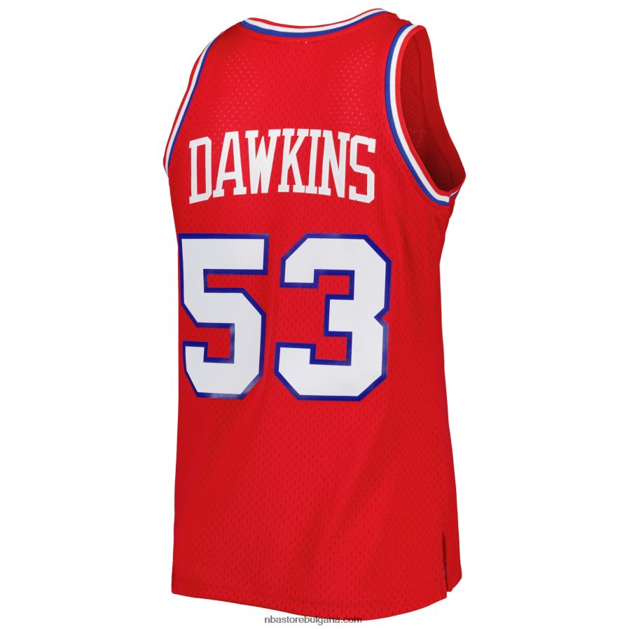 NBA JZ8F025162 philadelphia 76ers darryl dowkins mitchell & ness red hardwood classics 1979-80 swingman фланелка