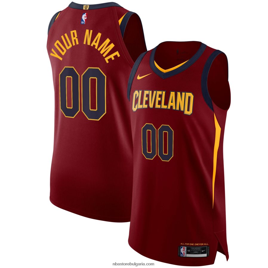 NBA JZ8F021915 Кливланд Кавалиърс nike maroon автентичен персонализиран трико