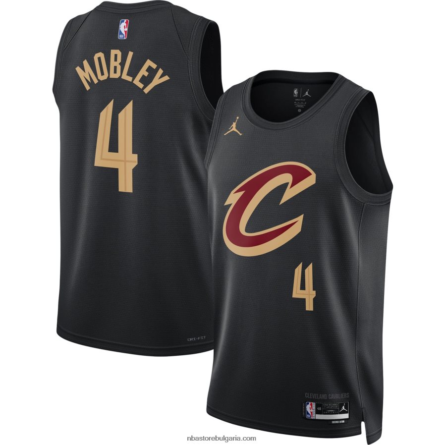 NBA JZ8F022018 cleveland cavaliers evan mobley jordan brand black swingman фланелка