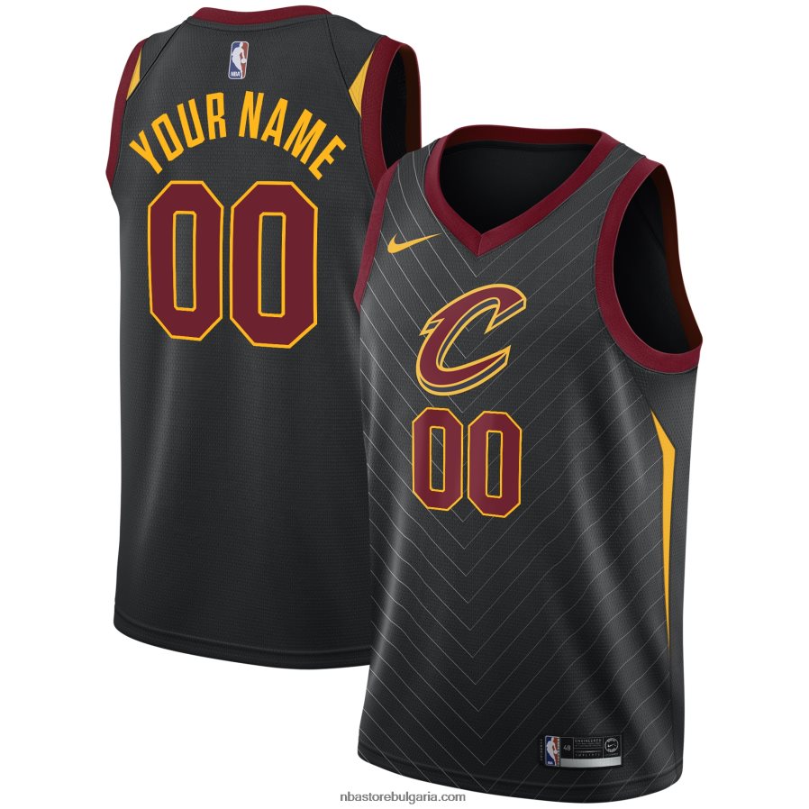 NBA JZ8F022375 cleveland cavaliers nike black swingman фланелка по поръчка