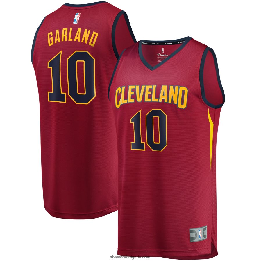 NBA JZ8F02265 cleveland cavaliers darius garland wine fast break реплика на фланелка