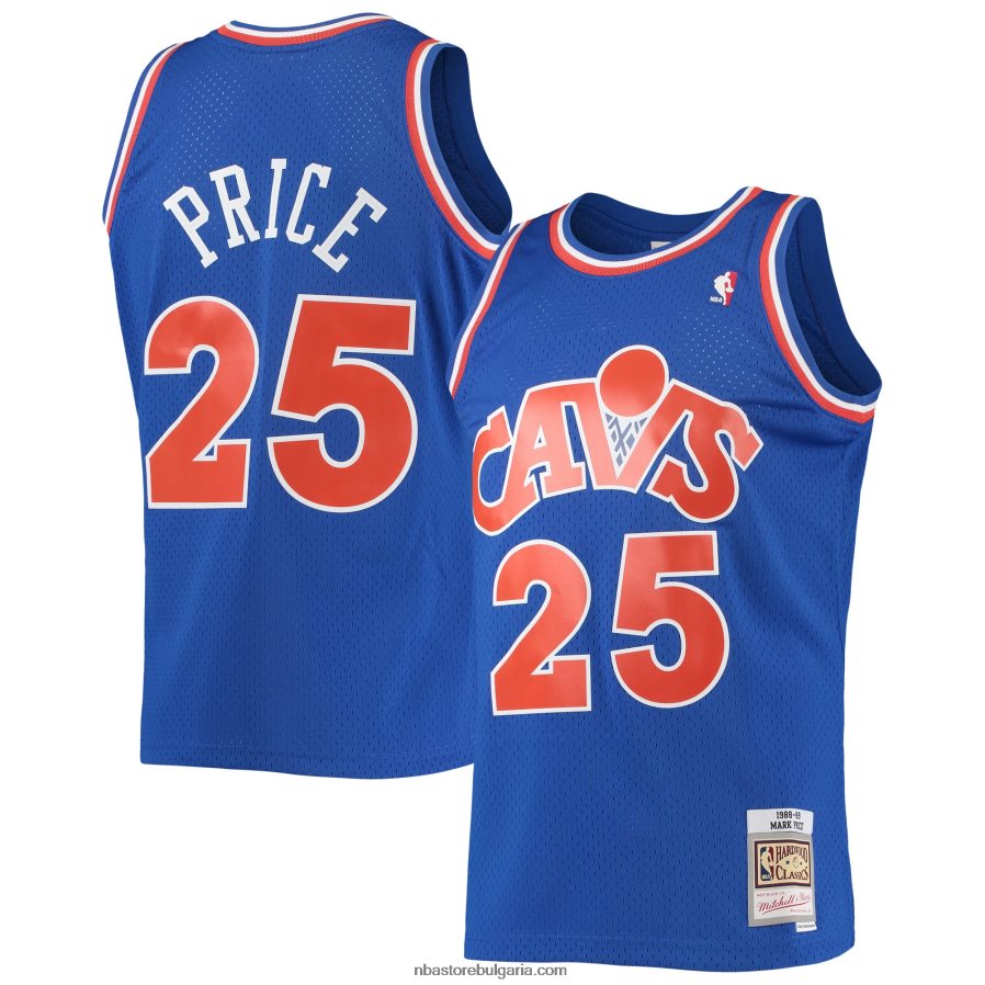 NBA JZ8F023369 cleveland cavaliers mark price mitchell & ness blue 1988-89 hardwood classics swingman фланелка