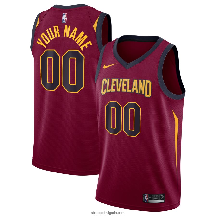 NBA JZ8F02514 Кливланд Кавалиърс nike maroon swingman фланелка по поръчка