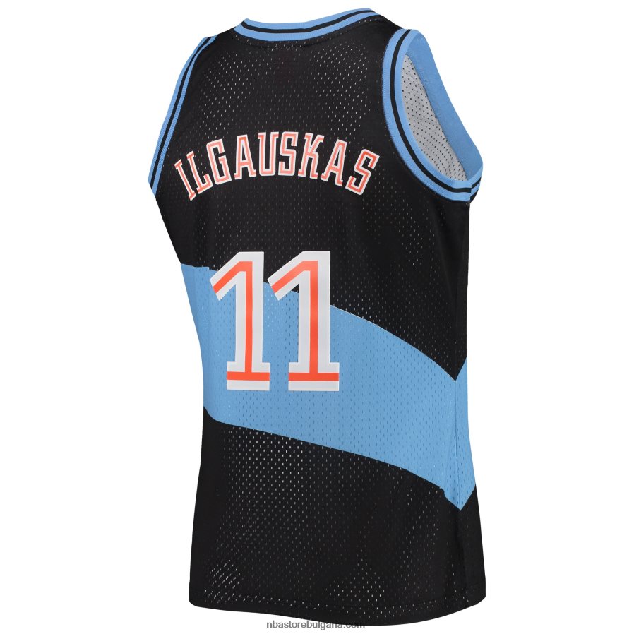 NBA JZ8F02887 cleveland cavaliers zydrunas ilgauskas mitchell & ness black hardwood classics swingman фланелка