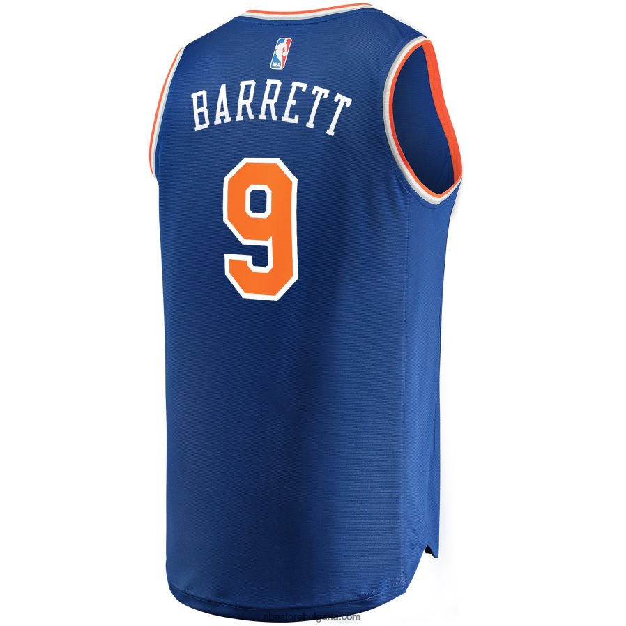 NBA JZ8F02630 new york knicks rj barrett royal fast break реплика на фланелка