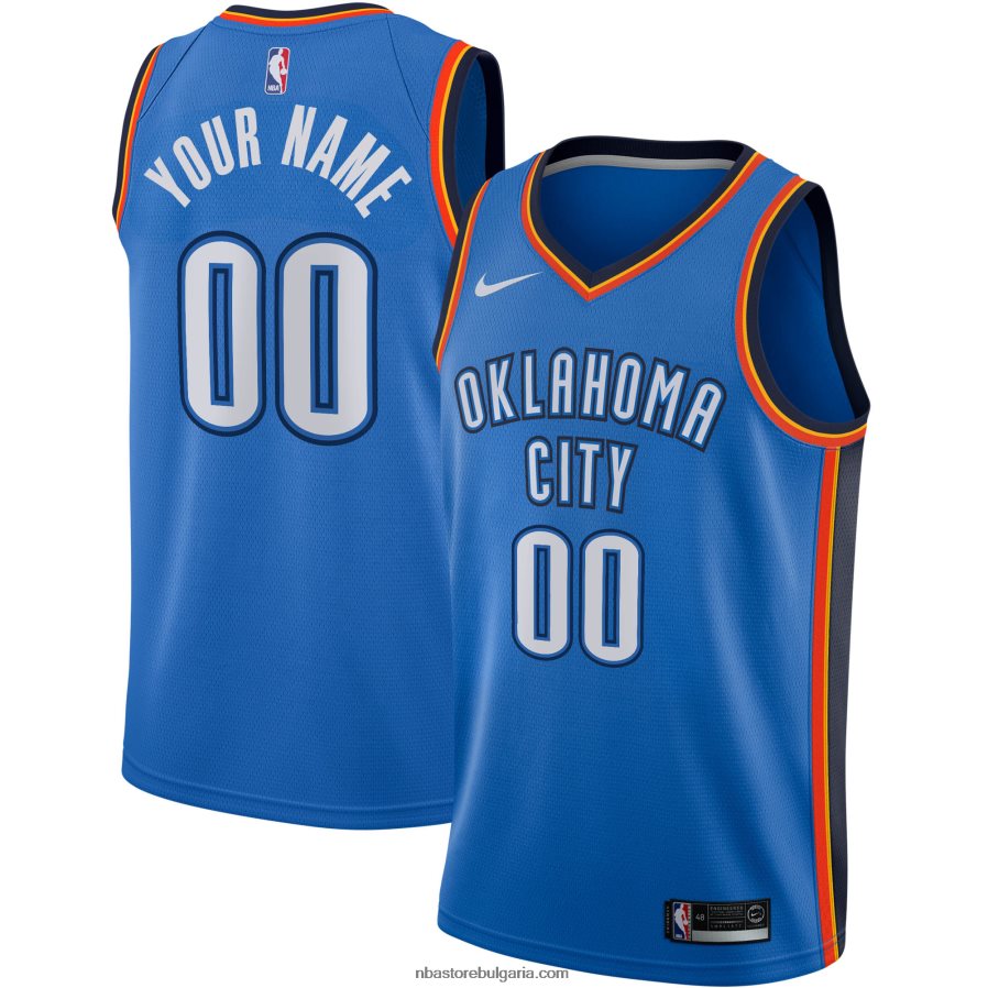 NBA JZ8F022588 oklahoma city thunder nike blue swingman фланелка по поръчка