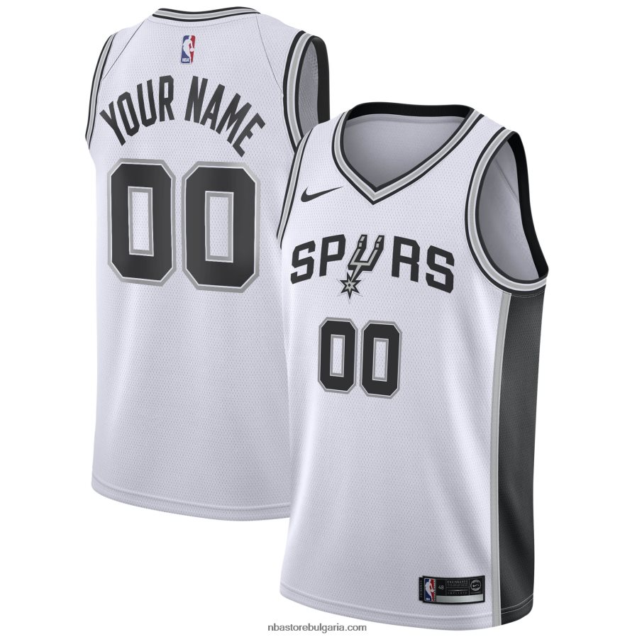 NBA JZ8F024925 san antonio spurs nike бяла персонализирана фланелка swingman