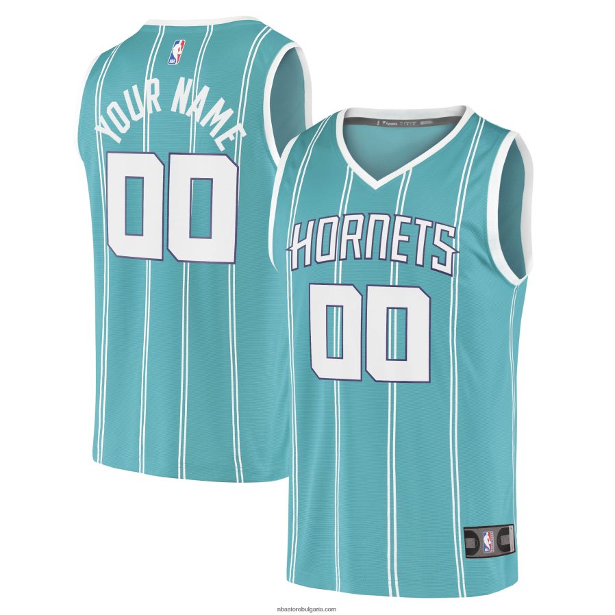 NBA JZ8F021064 charlotte hornets teal 2020 fast break реплика по поръчка