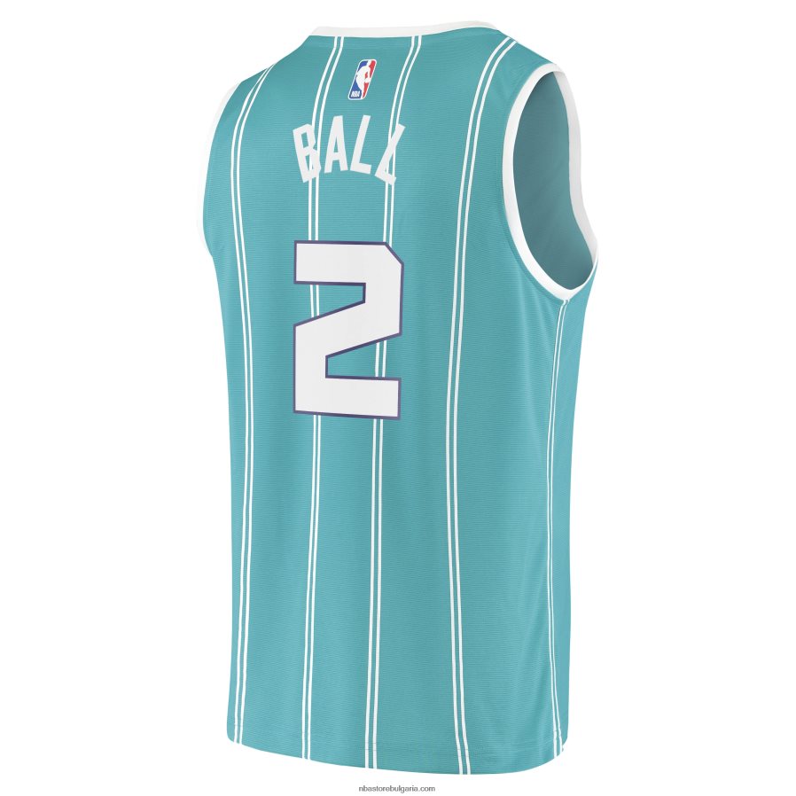 NBA JZ8F022411 charlotte hornets lamelo ball teal fast break реплика на фланелка