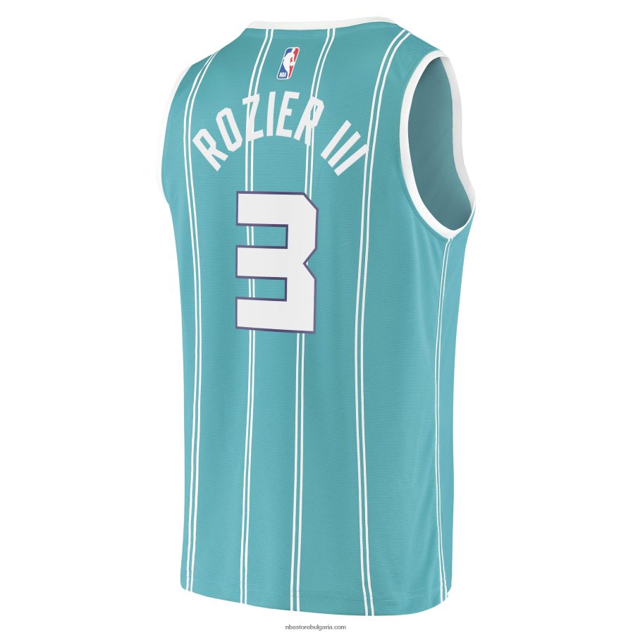 NBA JZ8F022845 charlotte hornets terry rozier iii teal fast break replica фланелка на играч