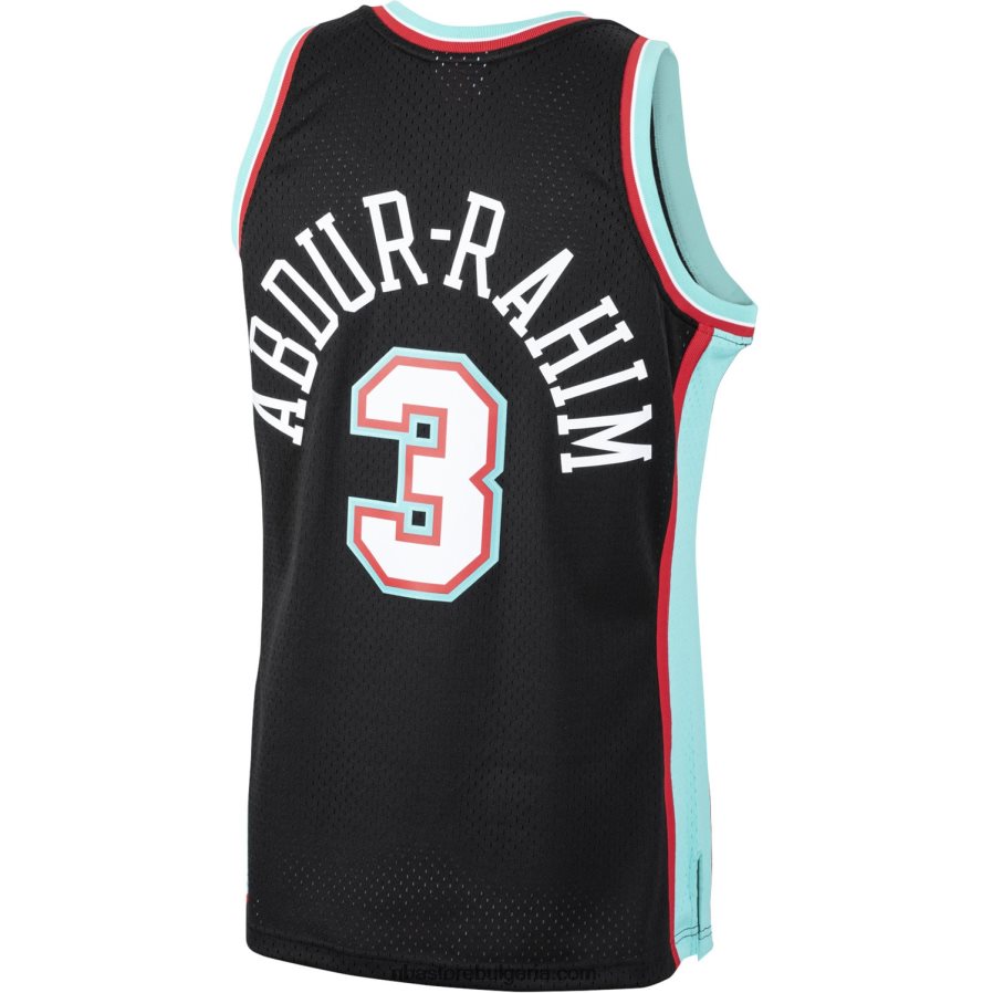 NBA JZ8F026207 vancouver grizzlies shareef abdur-rahim black hardwood classics swingman фланелка
