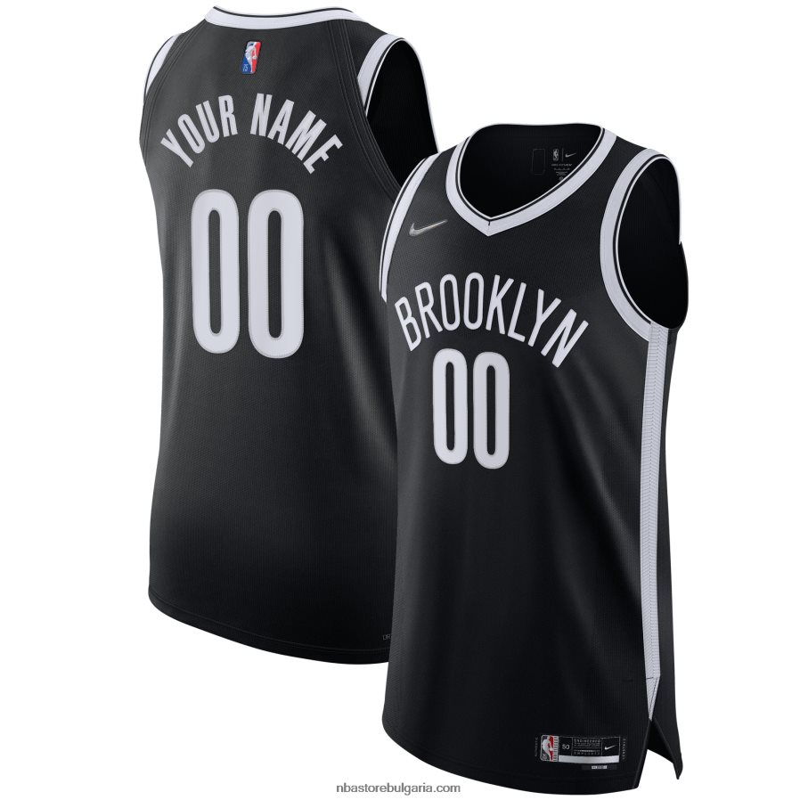 NBA JZ8F021178 Brooklyn Nets nike black diamond swingman автентична фланелка по поръчка
