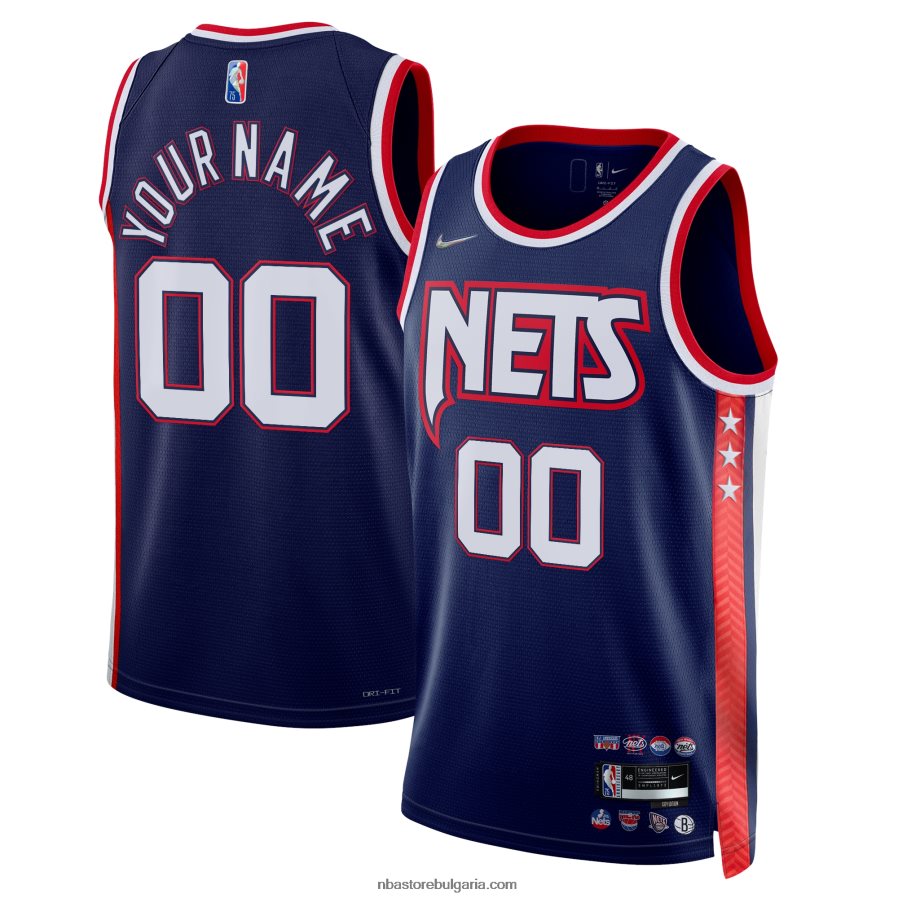 NBA JZ8F021448 Brooklyn Nets nike navy swingman по поръчка фланелка