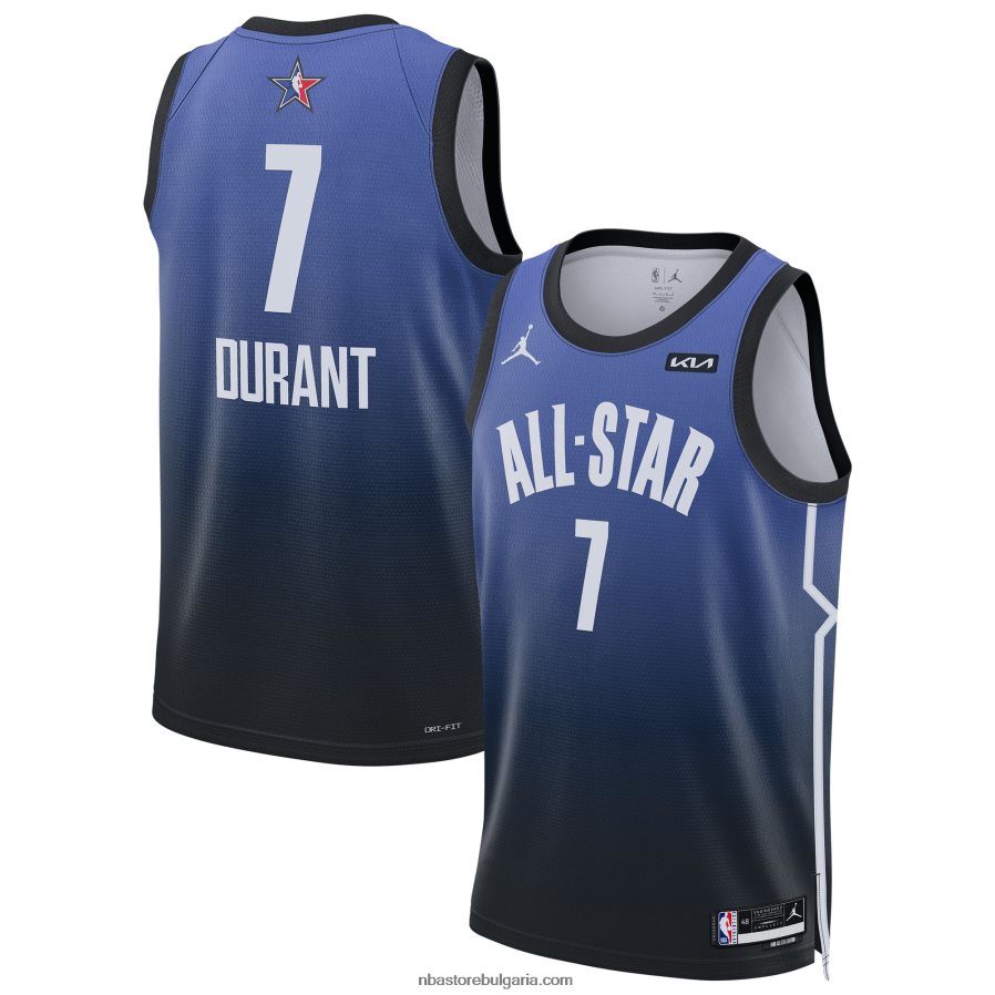 NBA JZ8F02595 kevin durant jordan brand blue all-star game swingman фланелка