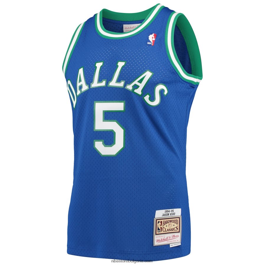 NBA JZ8F021071 dalas mavericks jason kid d mitchell & ness blue hardwood classics swingman player фланелка