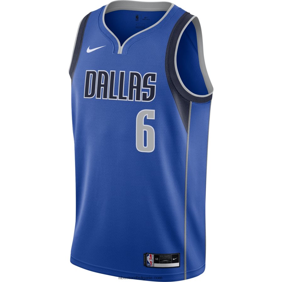 NBA JZ8F0210873 dallas mavericks kristaps porzingis nike blue swingman jersey