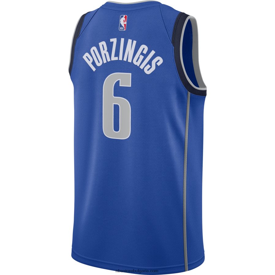 NBA JZ8F0210873 dallas mavericks kristaps porzingis nike blue swingman jersey