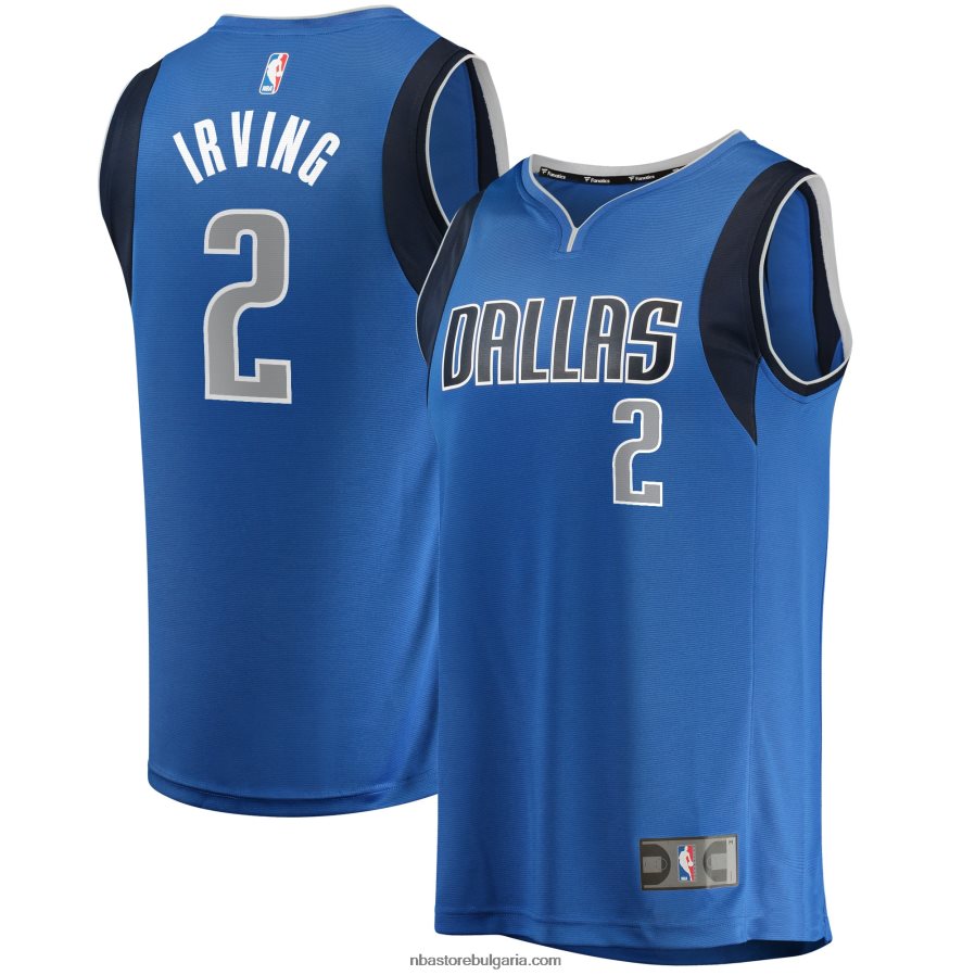 NBA JZ8F02125 dalas mavericks kyrie irving royal fast break реплика на фланелка