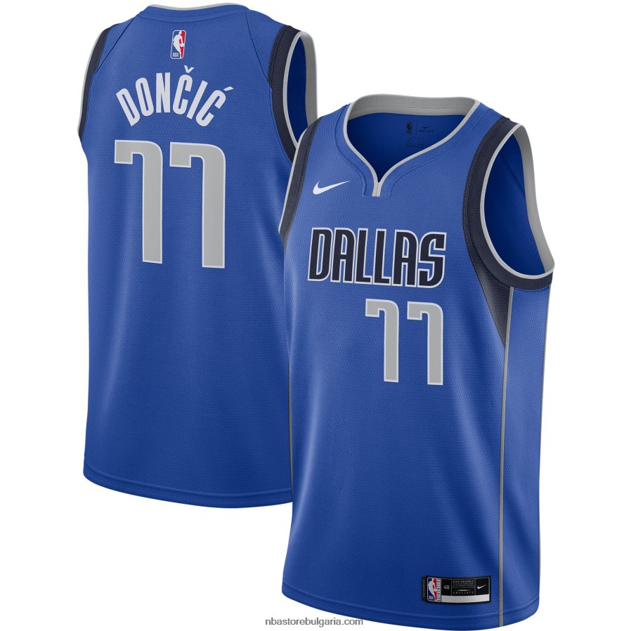 NBA JZ8F02195 dallas mavericks luka doncic nike royal swingman jersey