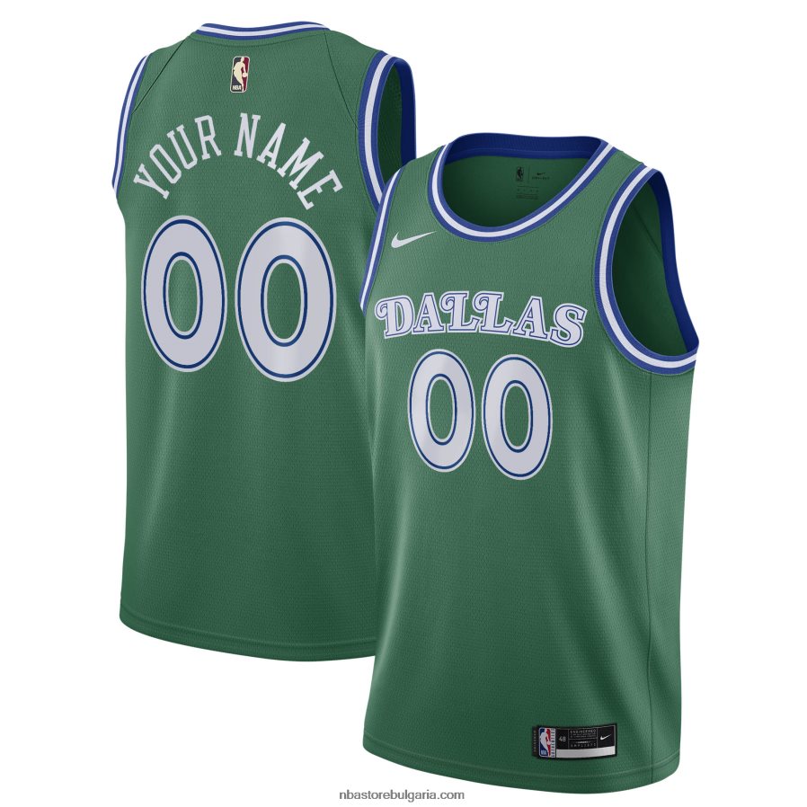 NBA JZ8F02229 dallas mavericks nike green hardwood classics swingman по поръчка фланелка