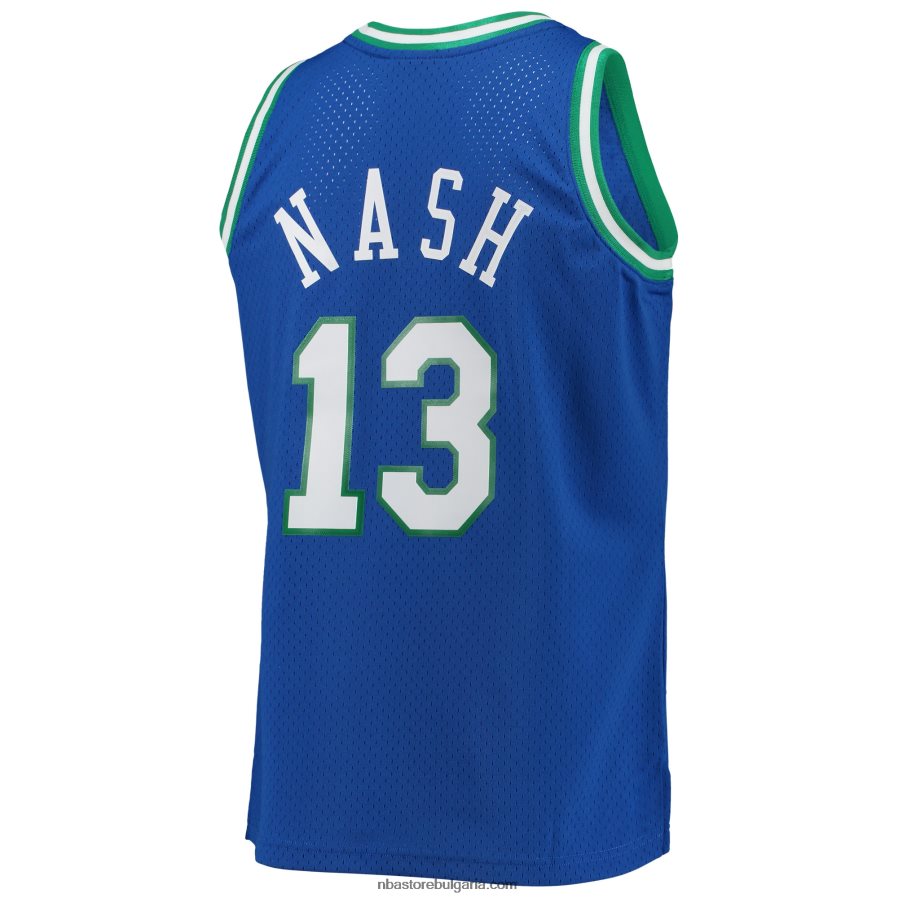 NBA JZ8F022329 dalas mavericks steve nash mitchell & ness blue hardwood classics swingman фланелка