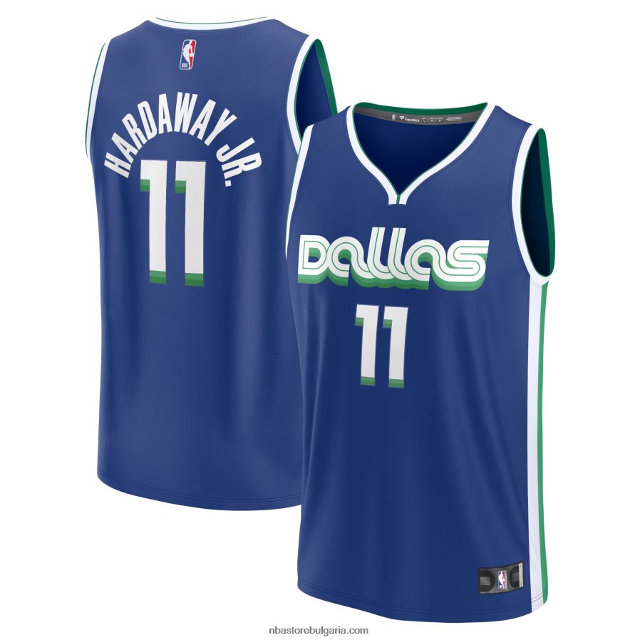 NBA JZ8F022361 далас маверикс тим хардауей младши синя фланелка за бърз пробег