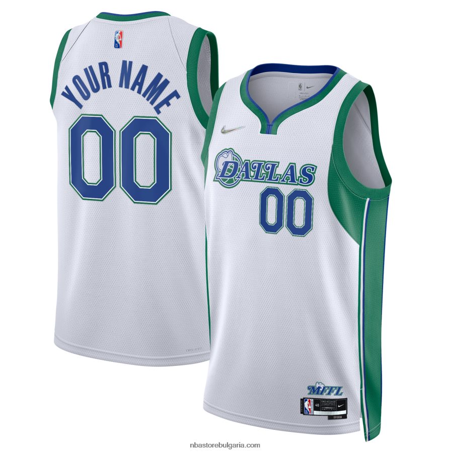 NBA JZ8F022868 dallas mavericks nike white swingman по поръчка фланелка