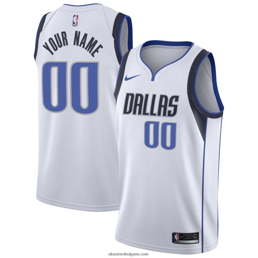 NBA JZ8F023095 dallas mavericks nike white swingman по поръчка фланелка