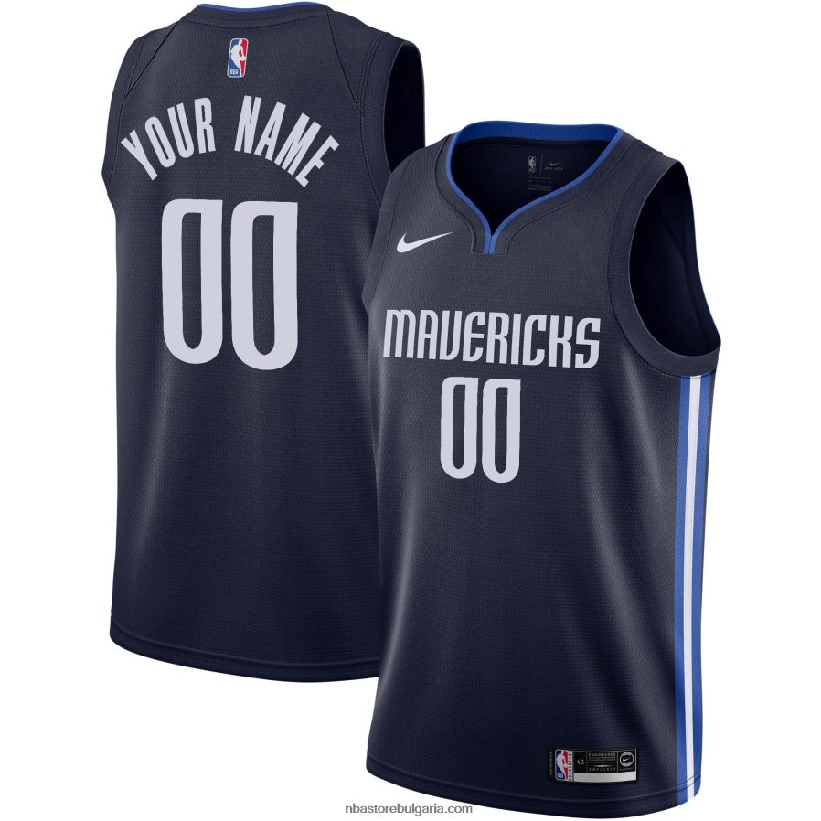 NBA JZ8F025347 dallas mavericks nike navy custom swingman jersey