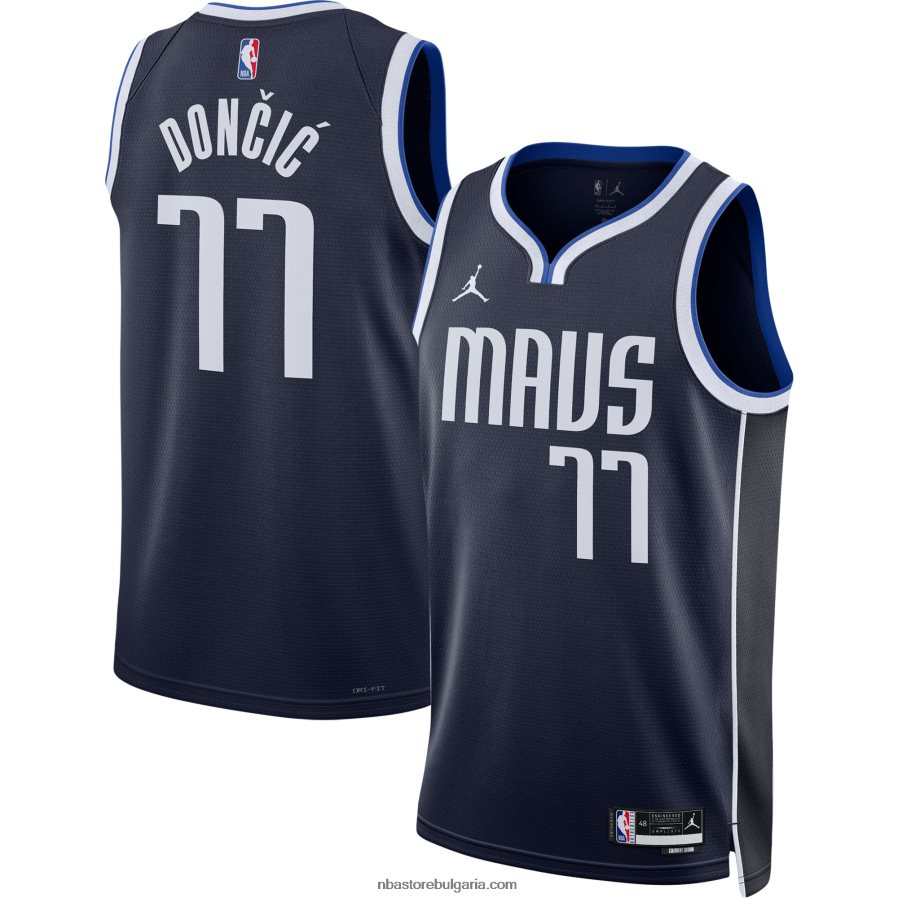 NBA JZ8F0253 Далас Маверикс Лука Дончич Джордан марка swingman трико