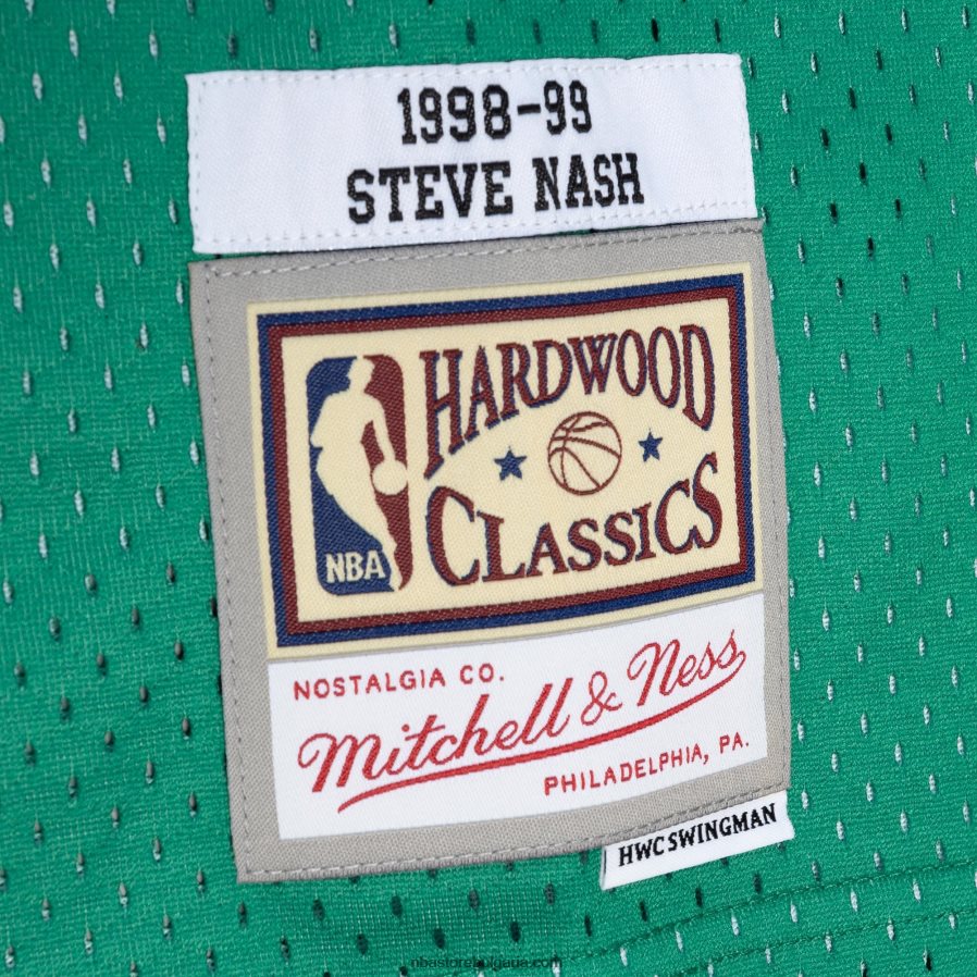 NBA JZ8F025852 dallas mavericks steve nash mitchell & ness blue/green hardwood classics split swingman фланелка