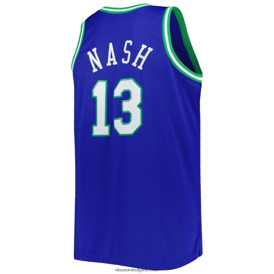 NBA JZ8F026705 dallas mavericks steve nash mitchell & ness blue big & tall hardwood classics swingman фланелка