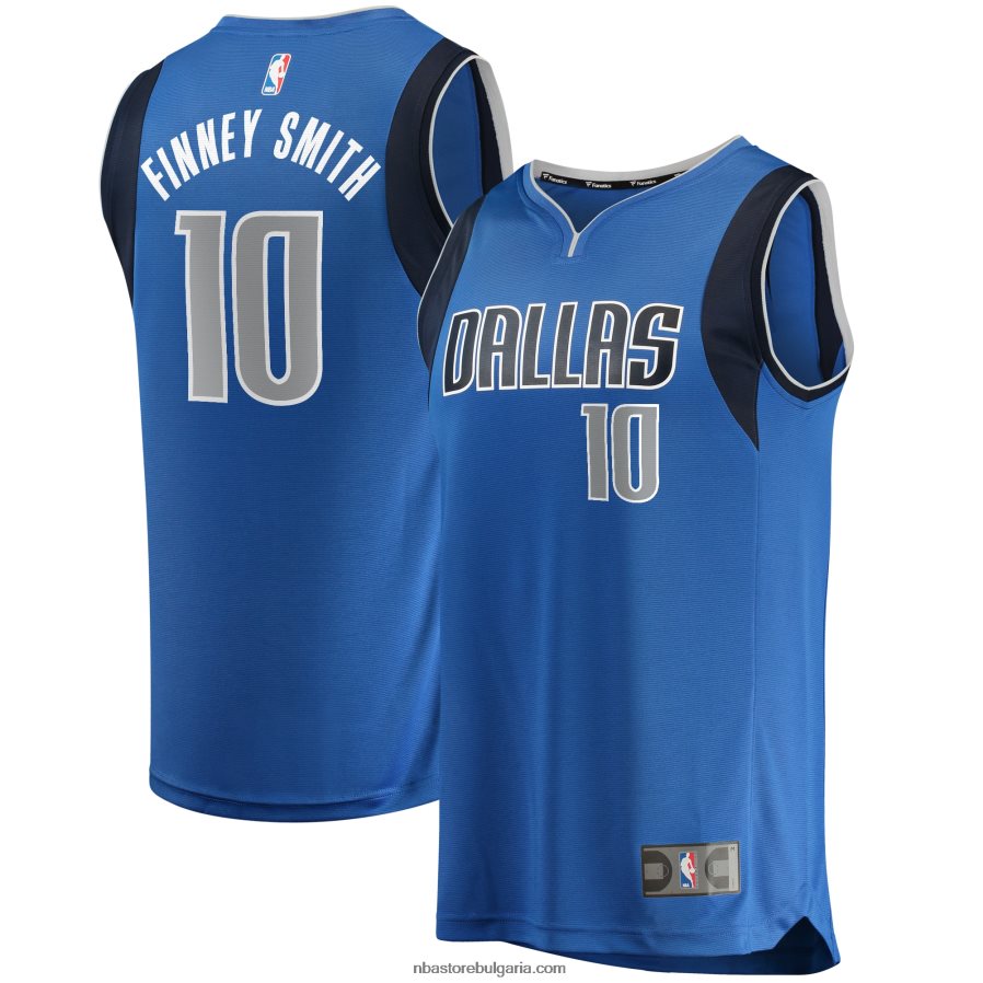 NBA JZ8F026908 dalas mavericks dorian finney-smith blue fast break реплика на фланелка