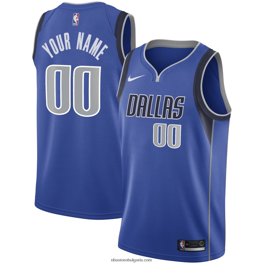 NBA JZ8F027090 dallas mavericks nike royal swingman фланелка по поръчка