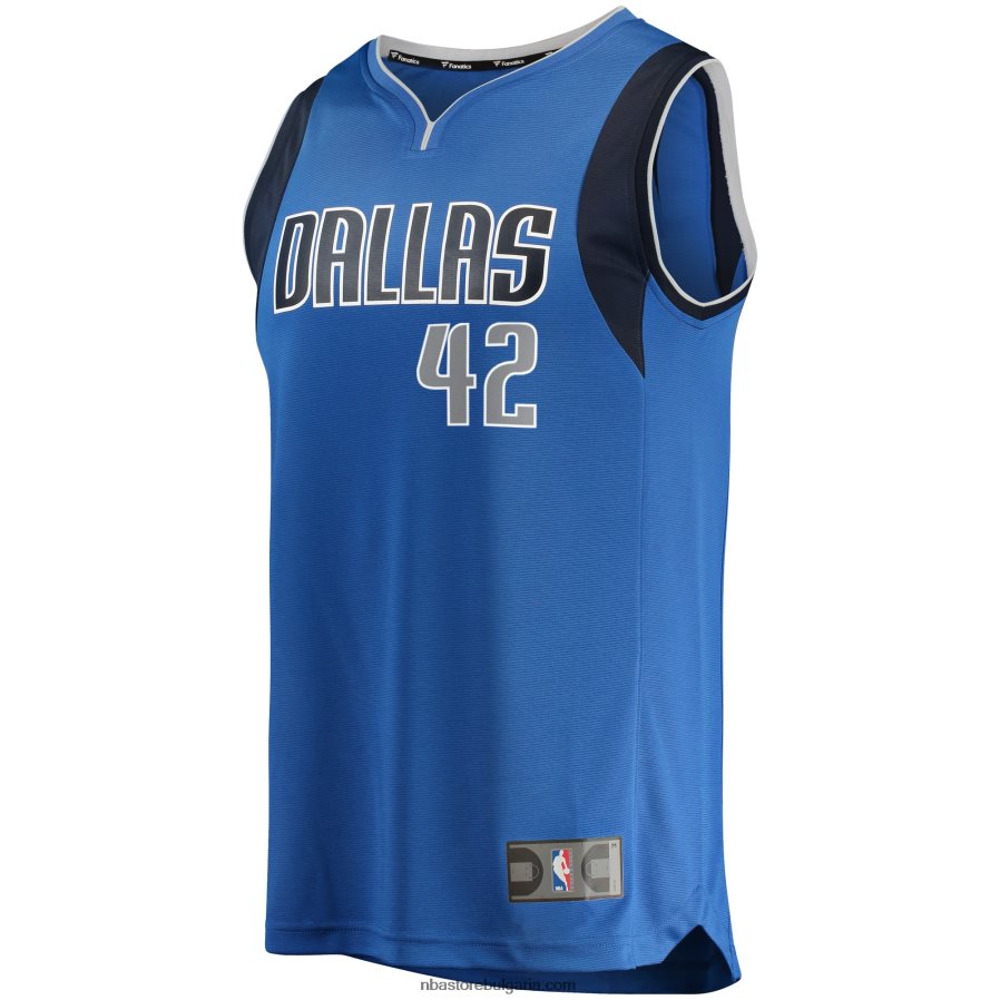 NBA JZ8F027934 dallas mavericks maxi kleber royal fast break replica team color player фланелка