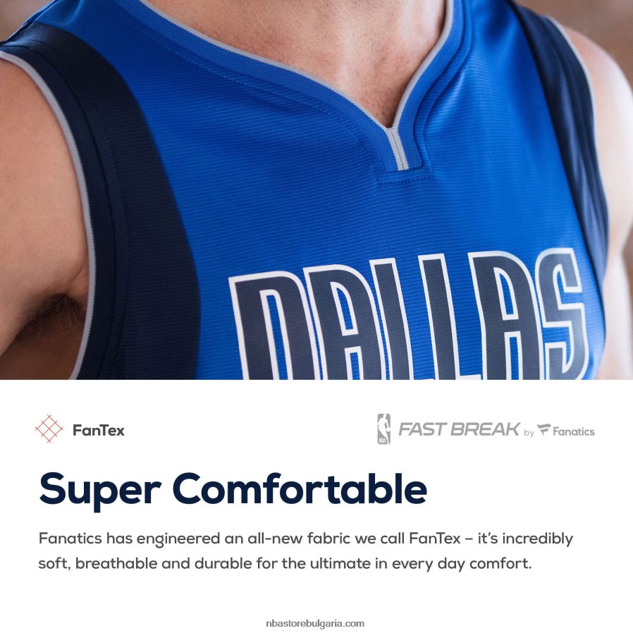 NBA JZ8F027934 dallas mavericks maxi kleber royal fast break replica team color player фланелка