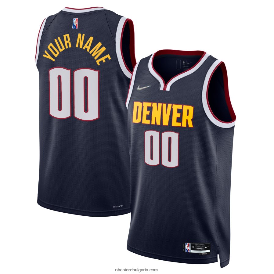 NBA JZ8F025626 denver nuggets nike navy diamond swingman фланелка по поръчка