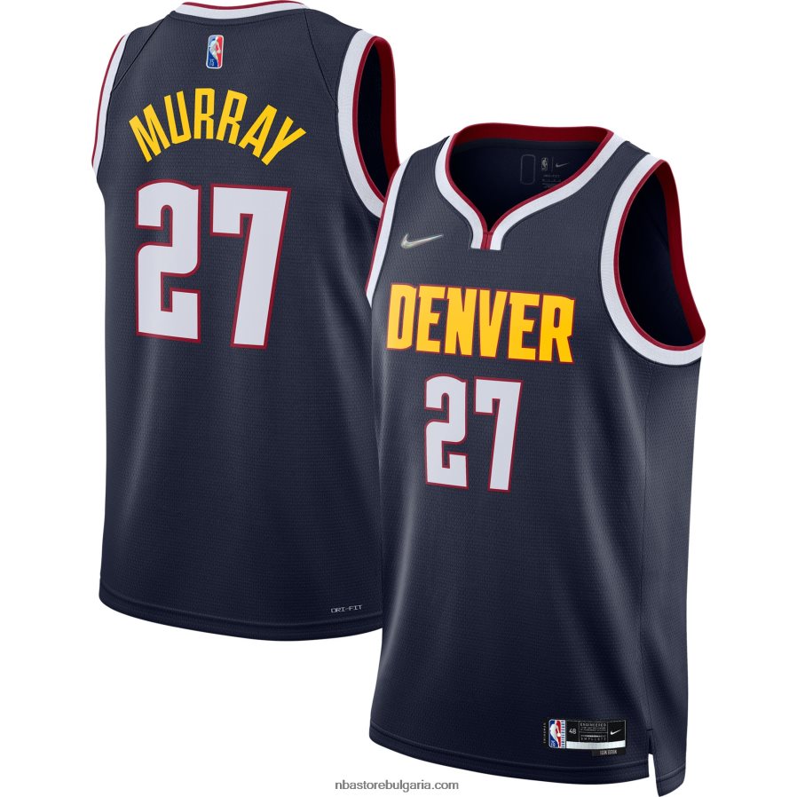 NBA JZ8F026298 denver nuggets jamal murray nike navy diamond swingman фланелка