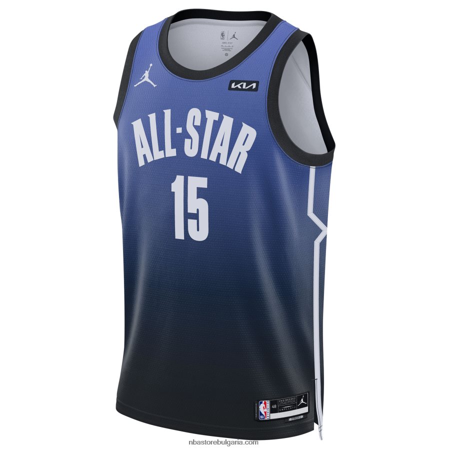 NBA JZ8F02689 nikola jokic jordan brand blue all-star game swingman фланелка